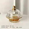 Taza de Nido de Pájaro de Vidrio con Tapa, Bol Transparente para Postre de Frutas, Bol para Agua con Azúcar, Juego de Tazones para Hongo Blanco, Taza de Sopa, Taza de Vidrio Giratoria