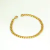 Collar de hip-hop de moda europea y americana, joyería de acero inoxidable con cadena, personalidad infantil, todo para combinar, pulsera de cadena cubana para hombre