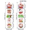 Cortina colgante para puerta de Navidad, decoración navideña transfronteriza, disfraz de Papá Noel, muñeco de nieve, suministros para fiestas