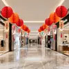 Dia de Ano Novo Lâmpada de Loja Pingente de Teto Decoração de Cena Atmosférica Shopping Center Joalheria Pingente Supermercado Layout