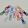 Color Pintado Aleación Hebilla de Joyería Hebilla de Puerta Hebilla de Gancho de Cola Redonda Llavero DIY Accesorios Hechos a Mano Hebilla Colgante Hebilla para Perro Hebilla de Placa