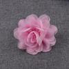 Venta al por mayor de fábrica 10 cm hecho a mano diy flor de gasa flor con forma de Joker accesorios para ropa accesorios flor falsa flor de tela
