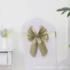 Respaldo de Silla Flor Lazo Elástico Libre Boda Banquete de Boda Hotel Funda de Silla de Hotel Decoración Lavable Cinta Cinta