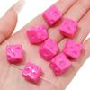 Corrente para Celular Acrílica Banhada Contas Contas Quadradas de Queijo Feito à Mão DIY Pulseira Contas Penduradas Coloridas Acessórios de Joalheria