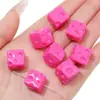 Contas em Cubo de Queijo Feitas à Mão DIY Contas Soltas Acrílico Contas para Corrente de Celular Contas Espaçadoras Pingentes Coloridos Acessórios de Joias