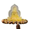 Adorno para Coche Guanyin Interior Guanyin Doble Cara para Seguridad Tablero del Vehículo Decoración de Lujo