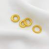 Anillo de pigmento de oro mate de 18 quilates Anillo Xiangyun Qiankun pulsera de cuerda DIY collar pulsera anillo conector trenzado accesorios
