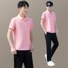 Terno esportivo de secagem rápida masculino verão casual gelo seda casal roupas esportivas manga curta comprimento longo calças terno de corrida feminino verão