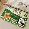 Alfombra de Baño de Barro de Diatomeas con Dibujos de Animales, Secado Rápido, Absorbente de Agua, Antideslizante, Felpudo Absorbente de Agua, Felpudo Multiestilo para Baño al por Mayor