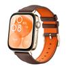 Adecuado para Correa de Reloj Huawei Fit5/4, Cuero Genuino de 3 Capas, Correa de Reloj de Estilo Idéntico al Oficial para Watchfit5, Pulsera para Hombre y Mujer