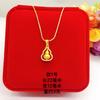 Colgante de Calabaza Giratorio Nuevo Chapado en Oro de Latón, Varios Colgantes de Calabaza Incrustados con Diamantes, Joyería Chapada en Oro