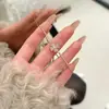 Pulsera de Nuevo Estilo Primavera para Mujer, Minimalista, Exquisita, Lujo Ligero, Joyería de Circonita, Flor de Cuatro Hojas de Nicho, Súper Brillante, Pulsera de Moda con Cierre Deslizante