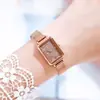 Nuevo Reloj para Mujer para Estudiantes, Pequeño Reloj Verde Resistente al Agua, Correa de Acero Sólido, Modelo Douyin Aliexpress Modelo Popular Dropshipping
