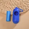 Paquete Combinado Dispensador de Cápsulas Mascota Exterior Color Sólido Bolsas para Excrementos Biodegradables Ecológicas Portátiles Bolsas de Residuos para Gatos y Perros