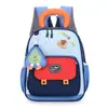 Mochila Infantil Ardilla de Dibujos Animados, Diseño de Bloques de Color, Bolsa Escolar para Jardín de Infancia, Mochila de Viaje Ligera para Niños y Niñas