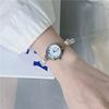 Pulsera Reloj de Moda con Cuentas de la Suerte para Mujer Vintage Artístico Simple Versátil Celebridad de Internet Diseño de Nicho Sentido Estilo Ins