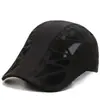 Boné Masculino de Verão Fino de Malha Secagem Rápida Boné Versátil Proteção Solar Protetor Solar Moda Outdoor Chapéu de Sol para Pesca