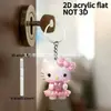 Llavero Accesorio de Gato KT Lindo de Dibujos Animados, Burbuja Acrílica AB Colorida para Mochila Coche Colgante DIY Adorno Colgante
