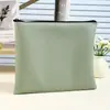 Bolso con Cremallera de Cuero Bolso para Documentos Bolso Portátil Carpeta de Negocios Bolsa de Almacenamiento de Información Bolsa para Contratos Bolso de Mano Anti-Cuadrado