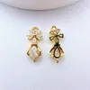 Flor de Zirconia Microincrustada Chapada en Cobre Colgante Individual para Pulsera Collar DIY Material Hecho a Mano Accesorios de Joyería