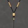 Cordón para Colgante Tejido a Mano, Cordón para Colgante Amuleto de Buda, Cordón Dorado para Colgante de Cabeza de Buda, Cordón para Collar, Cordón Accesorio para Hombres y Mujeres, Colgante de Jade