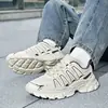 Otoño e invierno comercio exterior talla grande 46 zapatillas de papá casual de moda, nuevo modelo de moda, wish malla transpirable zapatillas para correr para hombre