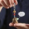 Sândalo DIY Artesanal Retrô Divertido Coelho Voador Corrente de Celular/Pingente de Chaveiro