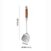Venta al por mayor del fabricante Espátulas de Acero Inoxidable 304, Cucharas Soperas Domésticas y Públicas, Utensilios de Cocina con Mango de Madera, Espátulas para Cocinar, Venta Caliente Transfronteriza