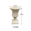 Maceta de Columna Romana Estilo Europeo, Decoración Exterior Romana Retro Europea, Exhibición de Balcón, Sala de Estar Patio Recto Metabo