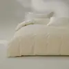 Funda de edredón de algodón puro de fibra larga de 100 unidades, pieza única, para otoño e invierno, engrosada, sábanas de cama, funda de edredón de algodón puro cepillado, sábanas de cama de color liso, funda de almohada