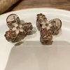 2026 Clip Pequeño Transparente con Incrustaciones de Diamantes y Flores Frescas para el Cabello, Accesorio de Moda para el Cabello, Pinza Elegante Versátil para la Parte Lateral de la Frente para Flequillo de Mujer