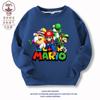 Sudaderas para niños Primavera y Otoño 2024 Ropa Nueva Dibujos Animados Medio Abiertos Ropa para Niños Grandes Tops Aterciopelados Engrosados Otoño e Invierno para Niños