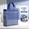Bolsa de Mão para Documentos de Arte Estéreo Grande A4 com Malha Transparente para Crianças Estudantes com Zíper Bolsa para Aulas de Reforço Bolsa para Levar para Provas