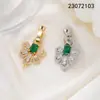 Broche para Collar de Perlas Color Oro 18K Conserva el Color Incrustado con Circonio Broche Universal de Mitad de Verano Accesorios de Joyería DIY para Pulseras Collares