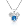 Transmissão ao vivo TK joias europeias e americanas mais vendidas: pingente do Mickey com corte flor de gelo, banhado a ouro real e cravejado com diamantes de alto carbono para mulheres