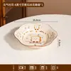 Juego de cuenco y plato de cerámica con underglaze de tostada para drop-shipping, regalo de cumpleaños, alto valor estético, vajilla para parejas, platos, cuencos de sopa