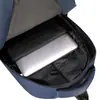 Mochila de hombre moderna y a la moda, mochila casual de viaje para computadora, mochila escolar personalizada para chicas de secundaria, bolso de hombro doble de color liso