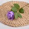 Rosa Única Simulação Flor Falsa Flor Artificial Casamento Casa Dia dos Namorados Decoração Flor Feita à Mão Flor de Simulação Flor Artificial Atacado