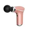 Novo modelo transfronteiriço mini pistola de massagem de liberação miofascial de bolso, relaxador muscular recarregável por USB, fácil de transportar, com 8 acessórios