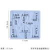 Pendientes de resina epoxi cristal DIY27 molde para pendientes colgante para pendientes pegamento UV molde de silicona Amazon para venta al por mayor