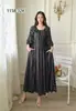 Vestido de Algodão Casual Europeu e Americano Transfronteiriço Plus Size Feminino de Caimento Solto para Férias na Praia de Verão, Adequado para Mulheres Plus Size e Grávidas