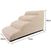 Fabricante de Escadas para Cachorro Escada Removível e Lavável para Pets Degraus de Esponja Cinza Escada para Sofá-Cama de Cachorros de Porte Pequeno e Médio e Teddy