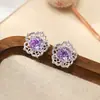 Pendientes Sencillos, de Moda, Dulces, con Flor Hueca y Corte Rosa, Personalizados, de Lujo Ligero, de Gama Alta, Exquisitos, Elegantes y con Estilo