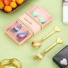 Juego de cuchara y tenedor de amor de acero inoxidable transfronterizo, tenedor y cuchara para niños, cuchara para postre, café, cuchara para fruta, cuchara de regalo de mano para boda