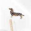 Línea de Dibujo de Acetato Dachshund Lindo Simple Accesorios para el Cabello Llavero Colgante Agujero Zapatos Joyería Hecha a Mano DIY