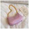 Bolso Pequeño Perlado para Mujer 2023 Nuevo Fresco Dulce Simple Bolso de Hombro a la Axila Bolso de Hombro con Cadena Occidental de Moda