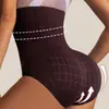 Calça Moldadora Corporal Sem Costura Transfronteiriça Emagrecedora Aperta Barriga Modela Cintura Feminina Pós-Parto Aperta Cintura Levanta Quadril Plástico Cintura Alta