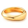 Pulseras Populares Transfronterizas Europeas y Americanas Ins Normcore Pulseras con Patrón de Onda Asimétrico Pulseras Metálicas Brillantes Joyería para Mujer