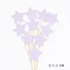 Cartão de decoração de bolo embalagem de panificação variedade de estrelas amor glitter série decoração de casamento inserção 10 preço