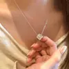 Collar de Plata de Ley S925 con Trébol de Cuatro Hojas Cortado con Láser CNC para Mujer, Estilo Vintage, Diseño de Nicho de Alta Gama, Cadena Popular para Clavícula